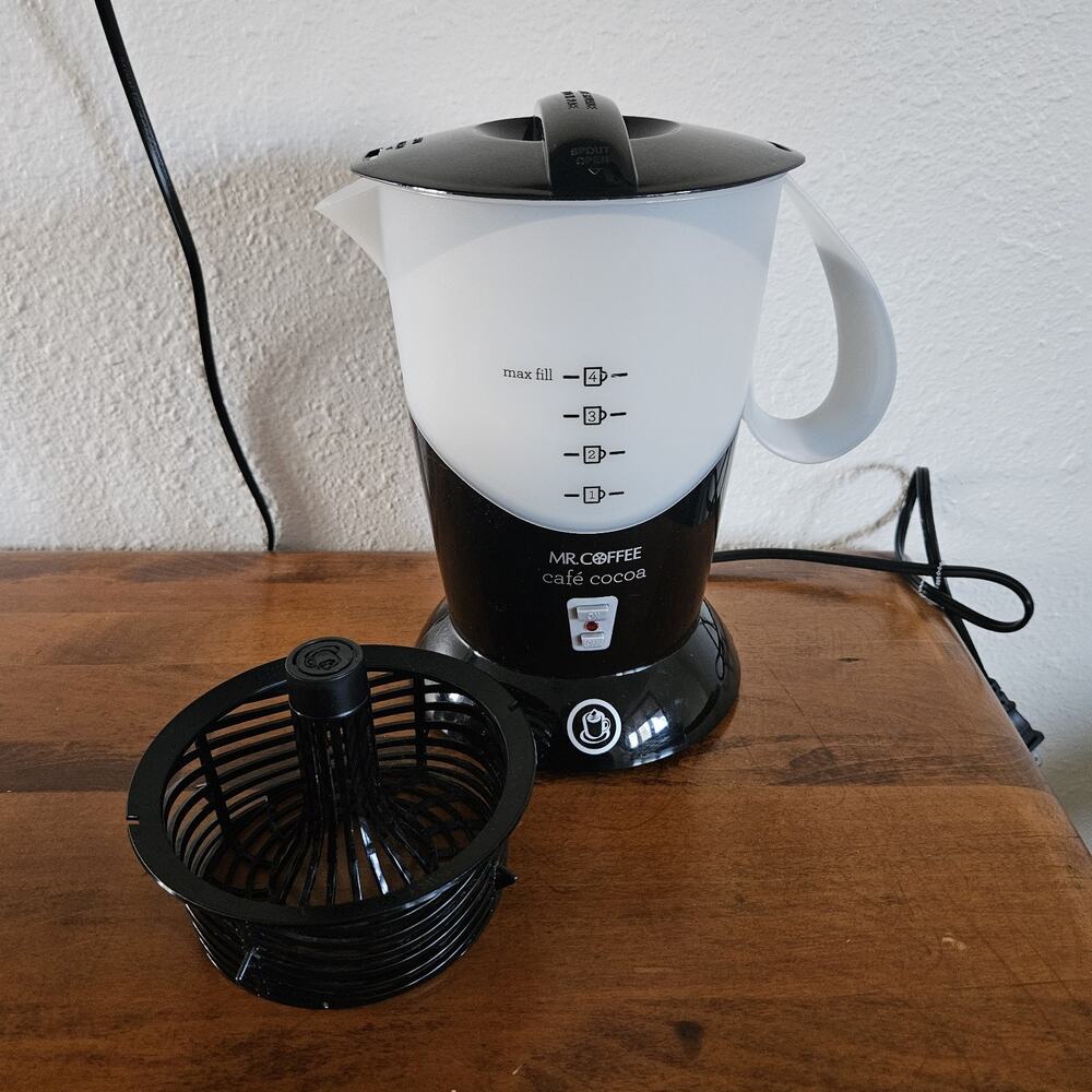 Mr. Coffee Café Cocoa Hot Beverage Cocoa Maker Auto Off 32 Oz Tested Works Read